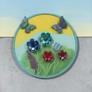 Floral Butterfly 3d Wall Art